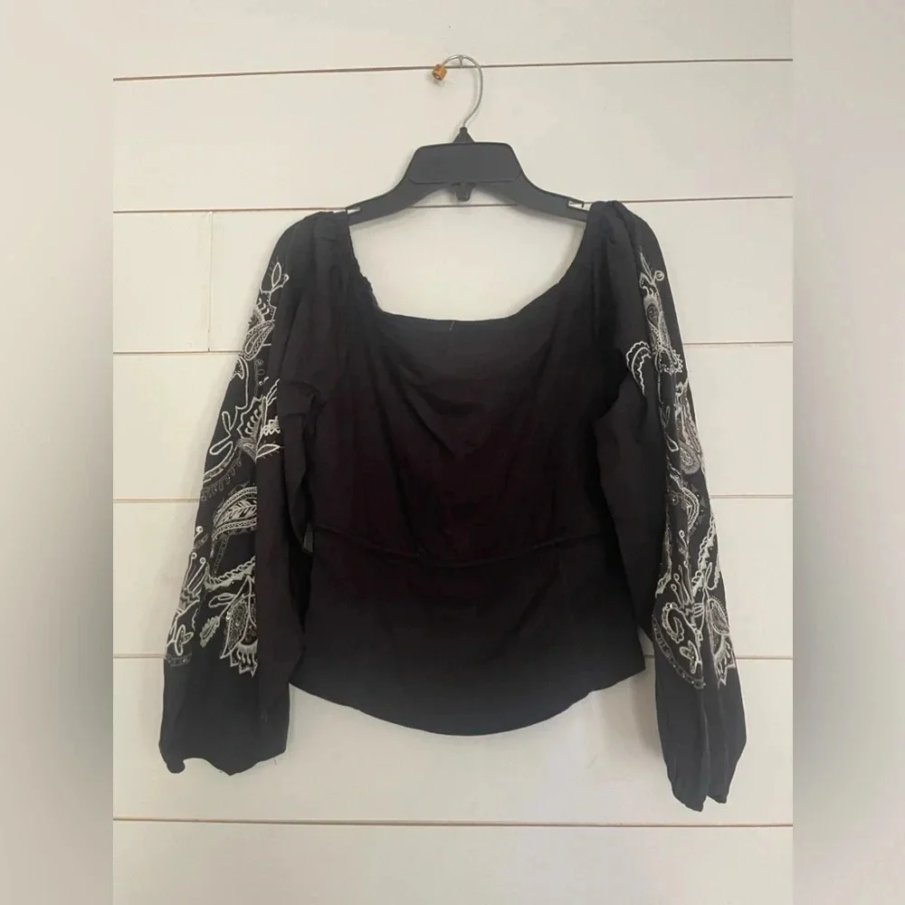 Free People Layla Off-The-Shoulder Top NWOT